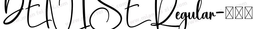 DENISE Regular字体转换